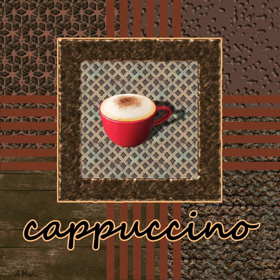 Cappuccino - Coffee Art - Red Photograph by Anastasiya Malakhova