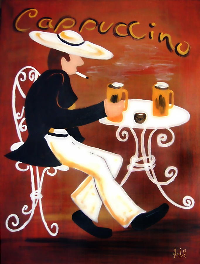 Cappuccino Painting - Cappuccino by Helmut Rottler Cappuccino Painting - Cappuccino by Helmut Rottler