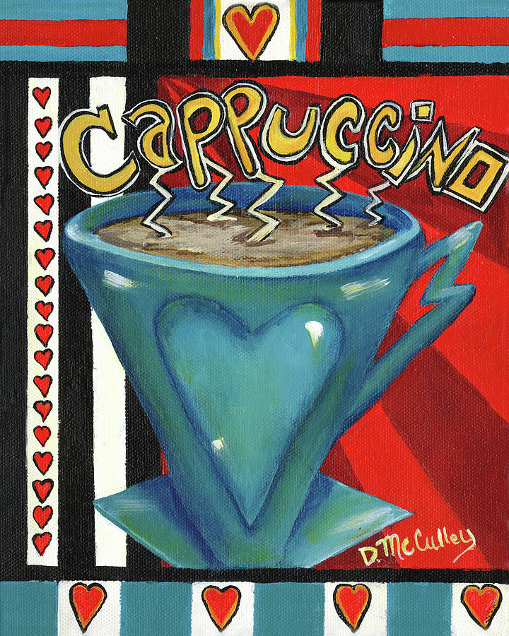 Cappuccino Painting - Cappucino by Debbie McCulley