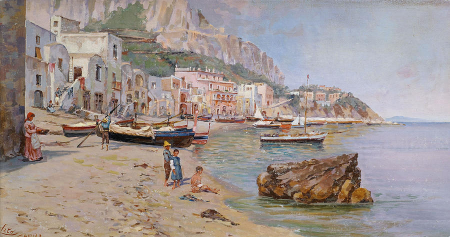 Capri - Antonino Leto Painting by PaintingAssociates - Fine Art America