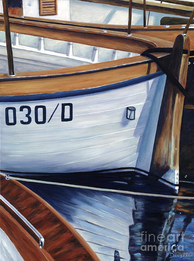Boat Painting - Capri Boats by Danielle Perry