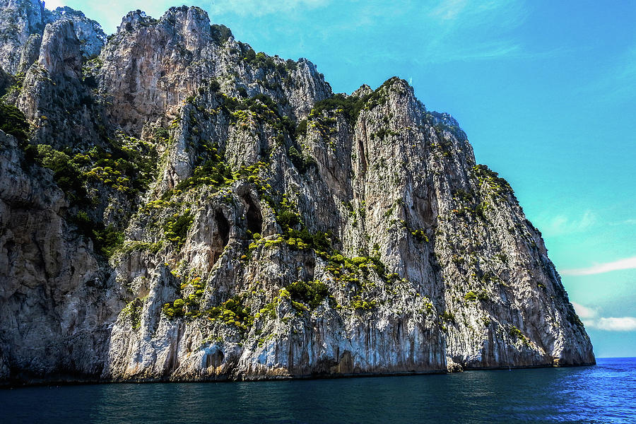 Capri Cliffs Photograph by Marilyn Burton
