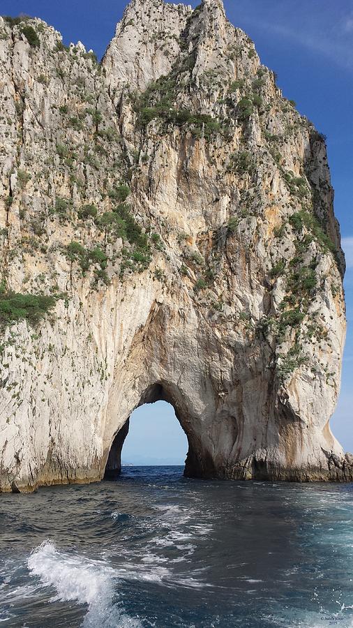 Capri Faraglioni Rock Photograph by Judith Rhue