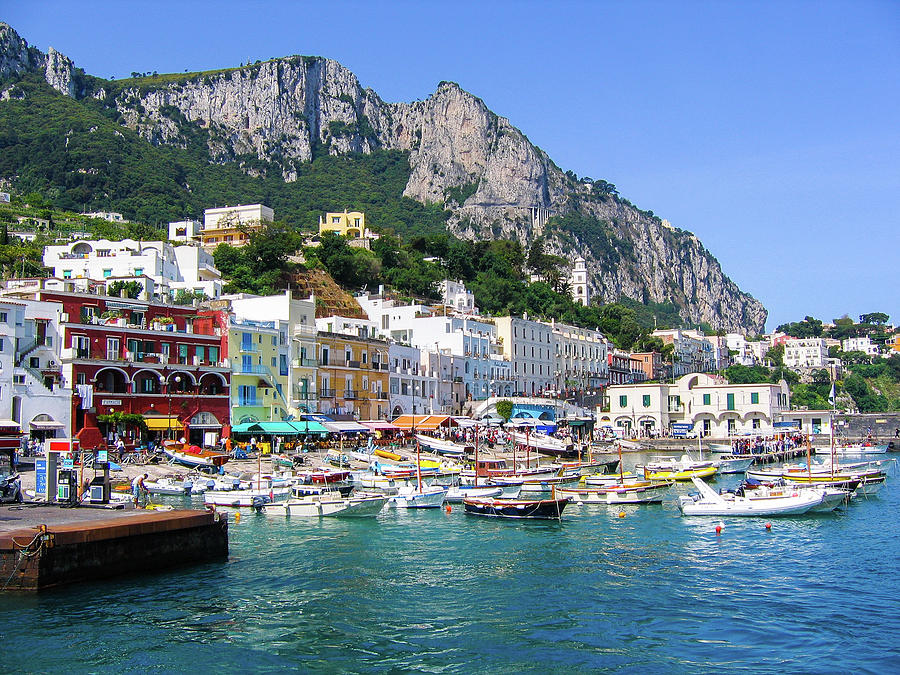 Capri harbor. Photograph by Nicola Simeoni - Fine Art America