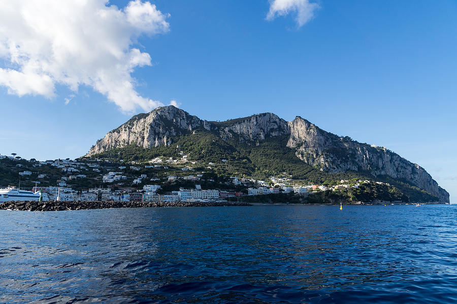 Capri Island From the Sea Photograph by Georgia Mizuleva