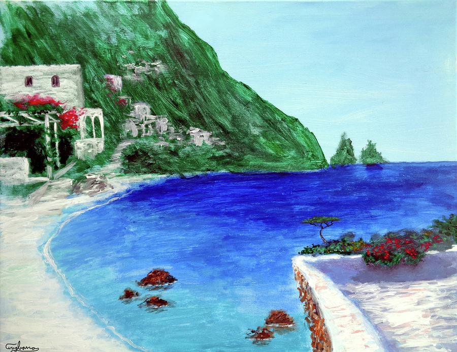  Capri Painting by Larry Cirigliano