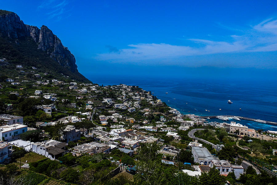 Capri Seaside Cityscape Photograph by Marilyn Burton