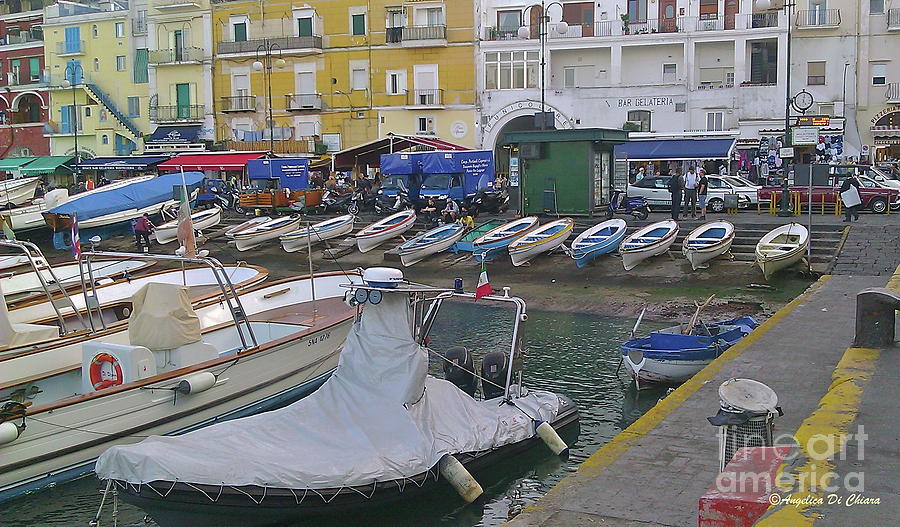 Capri small harbor Photograph by Italian Art
