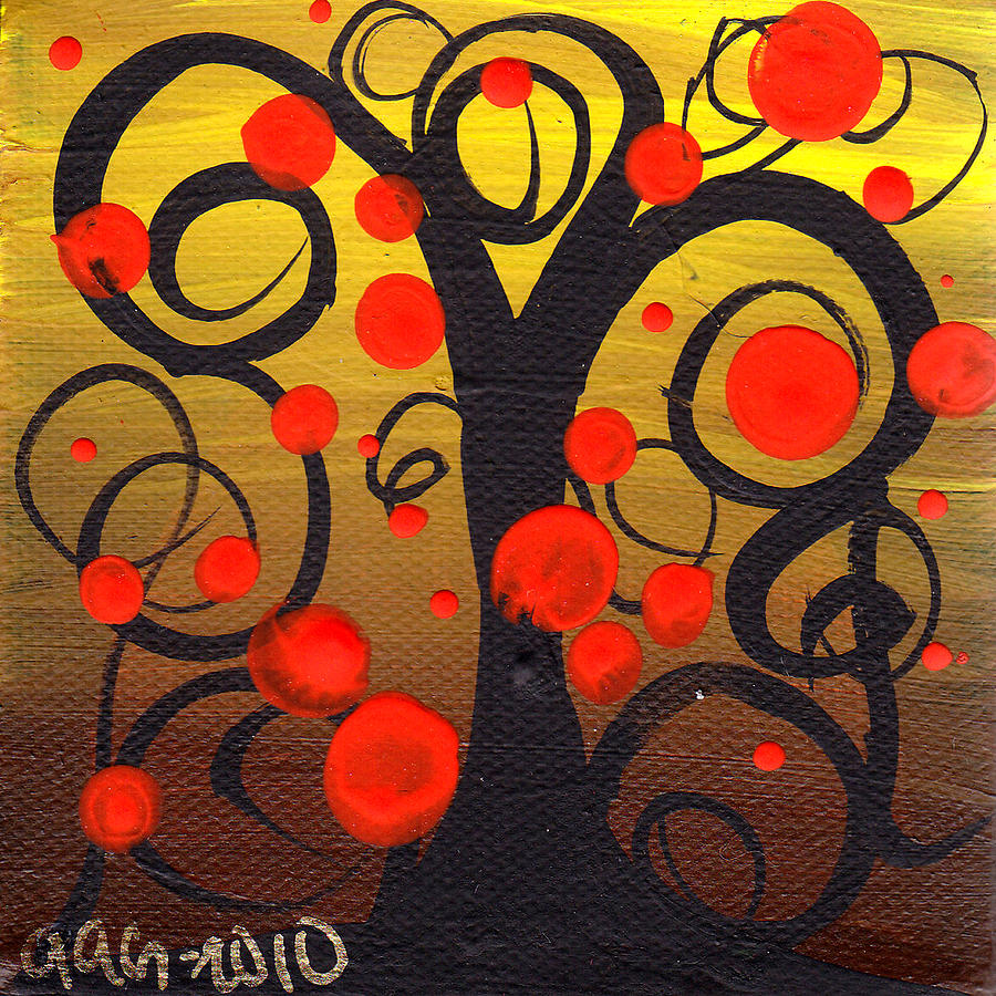 Caprice Tree Painting by Abril Andrade
