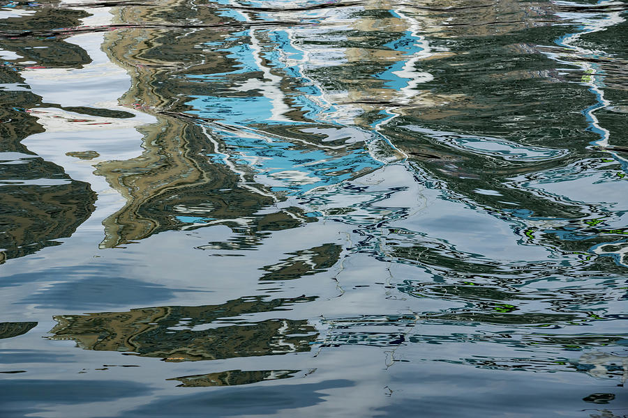 Capricious Liquid Abstracts - Silky Lines and Zigzags Photograph by Georgia Mizuleva