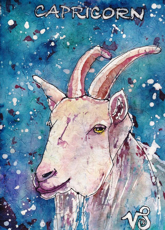 Capricorn Painting by Ruth Kamenev