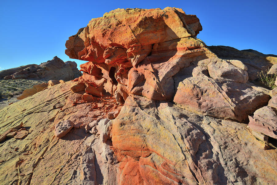 Capstone Color in Valley of Fire Photograph by Ray Mathis