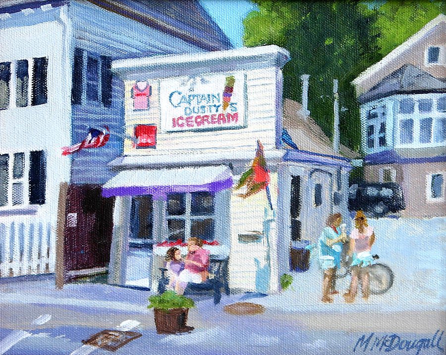 Summer Painting - Capt. Dustys Ice Cream by Michael McDougall