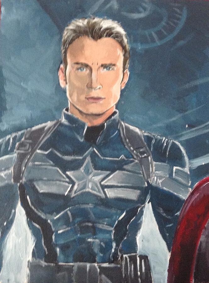 Captain America Painting - Captain America by Alana Meyers