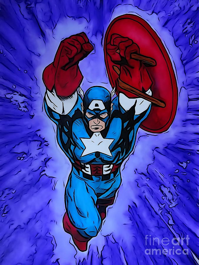Captain America Illustration Edition Drawing