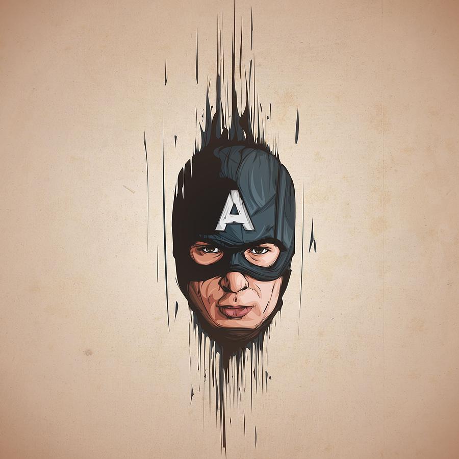 Captain America Digital Art By Kusnun Marzuki - Fine Art America