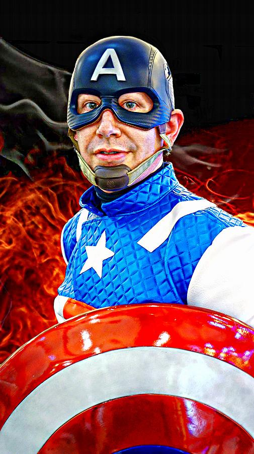 Captain America Super Hero Photograph by Ian Gledhill