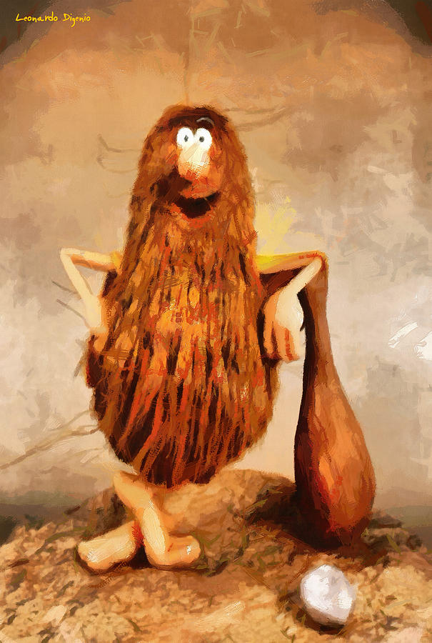 Captain Caveman One - DA Digital Art by Leonardo Digenio - Fine Art America