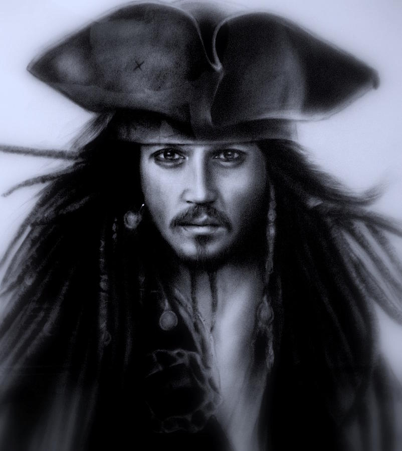 Captain Jack Sapprow Drawing by Rizzuan Mior rosli - Fine Art America