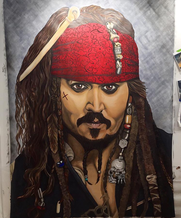 Captain Jack Sparrow Painting by Marina Felmly - Fine Art America