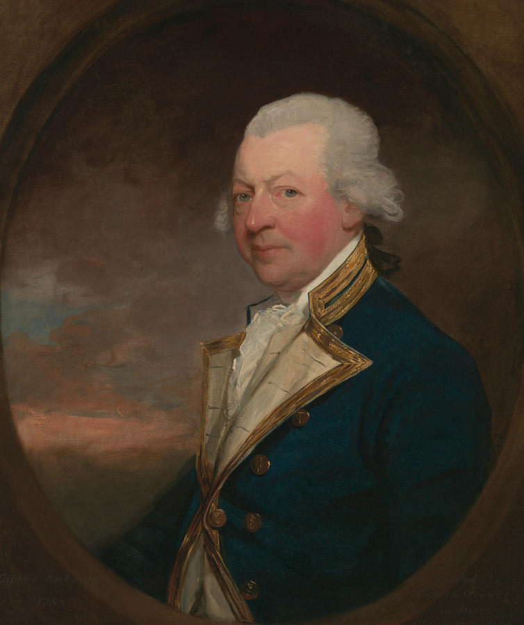 Captain John MacBride Painting by Gilbert Stuart