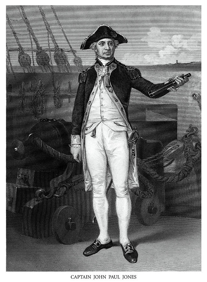 Captain John Paul Jones Painting by Historic Image