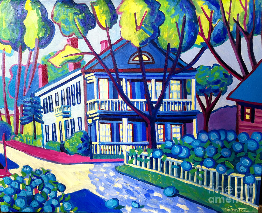 Captain Morse House Edgartown Painting by Debra Bretton Robinson