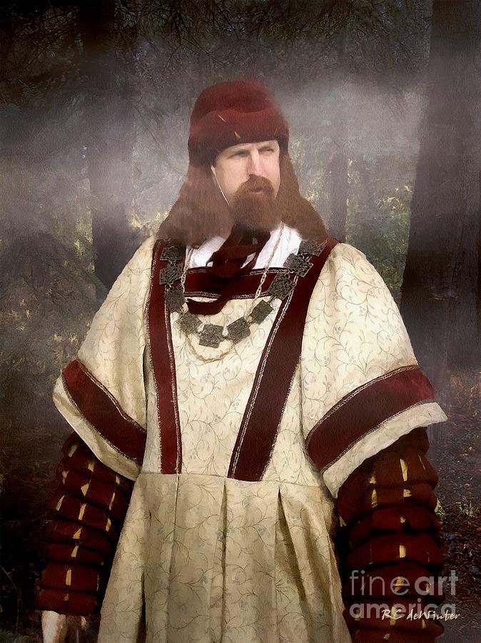 Vintage Painting - Captain of the Guild of St. Maurice by RC DeWinter