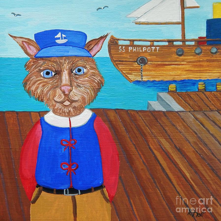 Captain Philpott Painting by Reb Frost