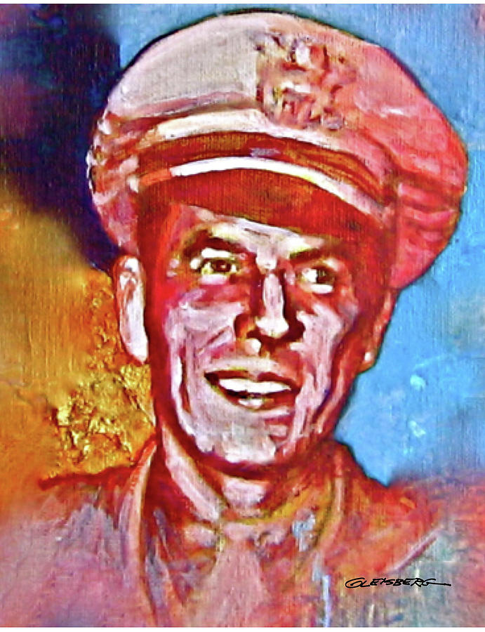Portrait Painting - Captain Ronald Reagan by Craig A Christiansen