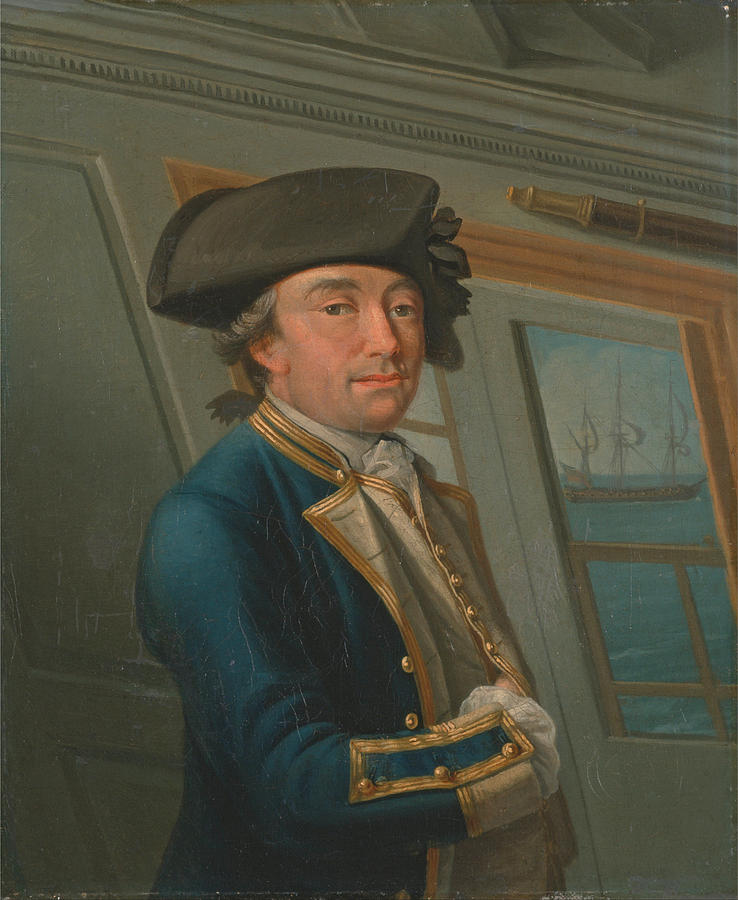 Captain William Locker Painting by Dominic Serres