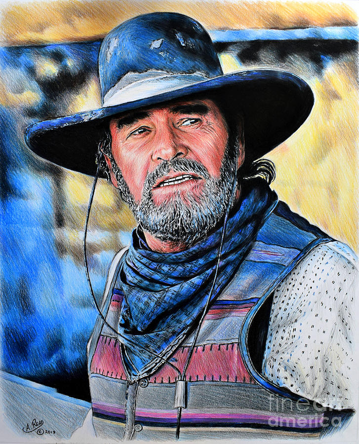James Garner Drawing - Captain Woodrow F Call by Andrew Read