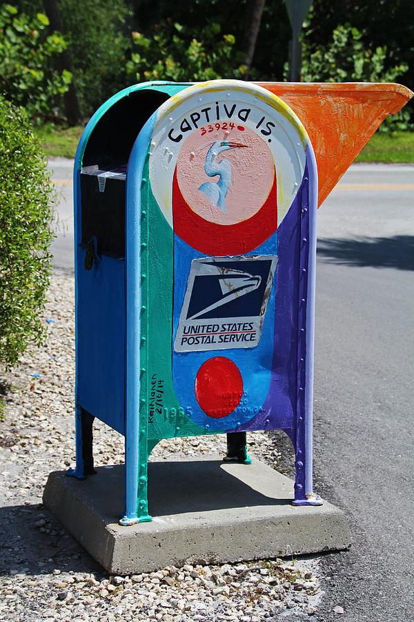 Captiva Island Mailbox- vertical Photograph by Michiale Schneider