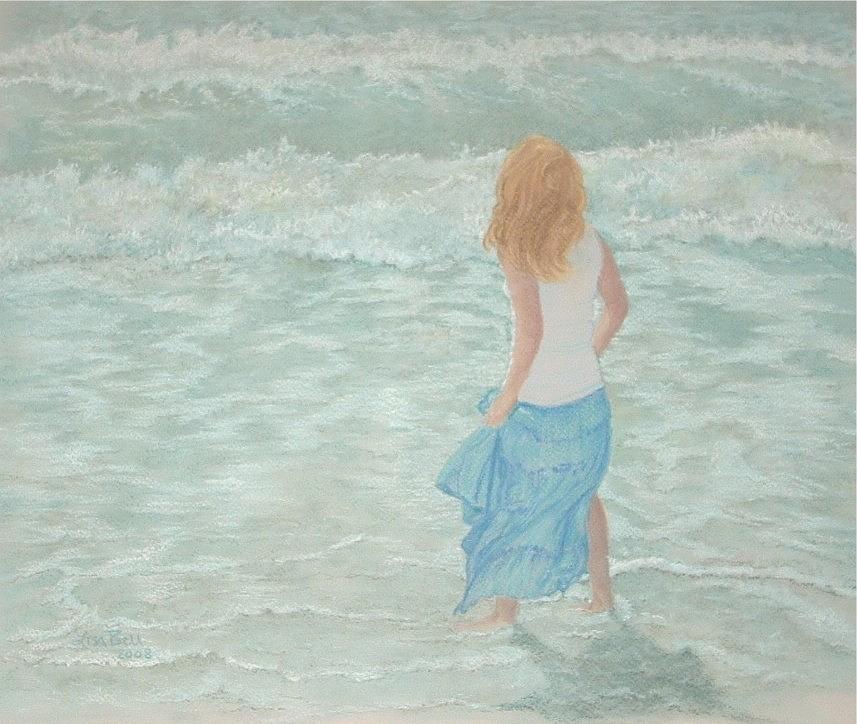Beach Painting - Captivated on Captiva by Lisa Bell