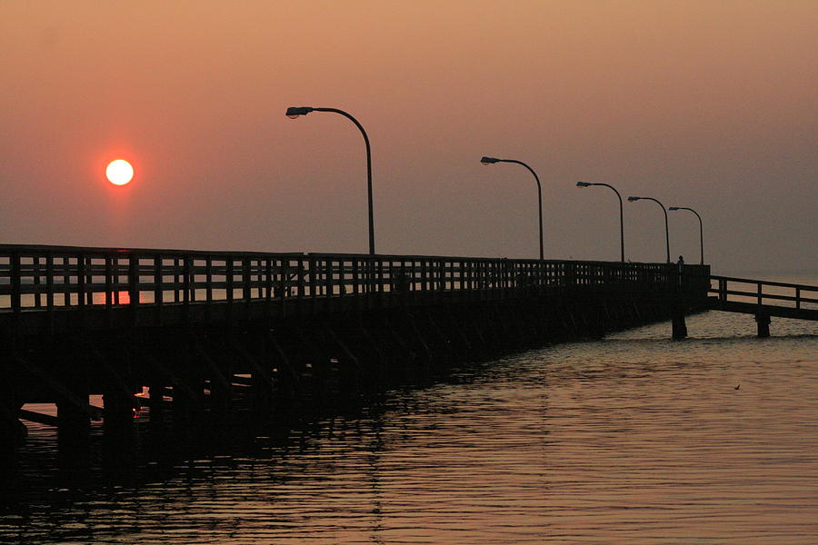Captree Pier Dawn Photograph by Christopher J Kirby