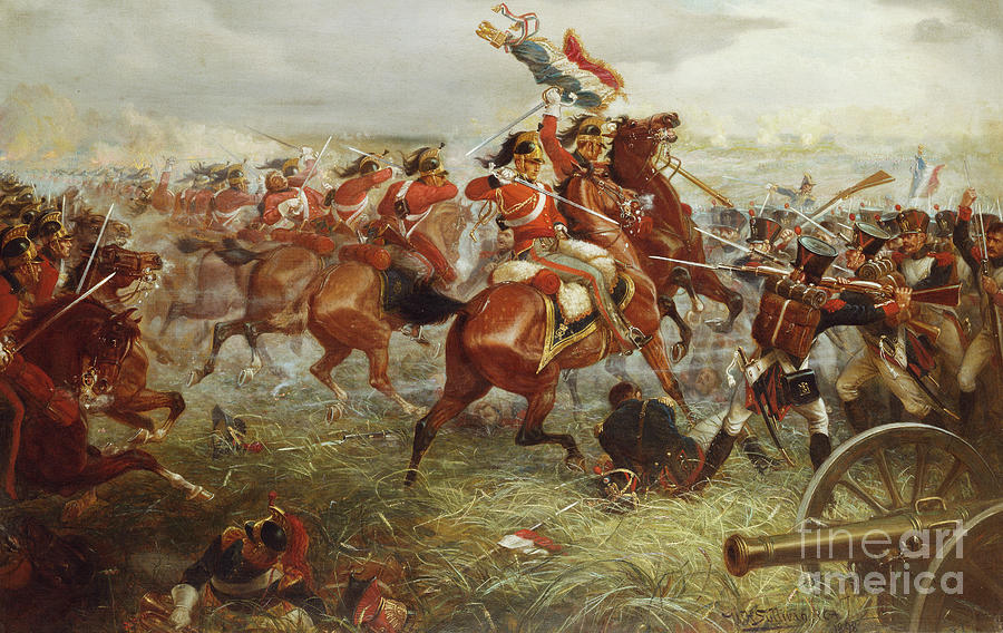 Capture of the Eagle, Waterloo, 1898  Painting by William Holmes Sullivan