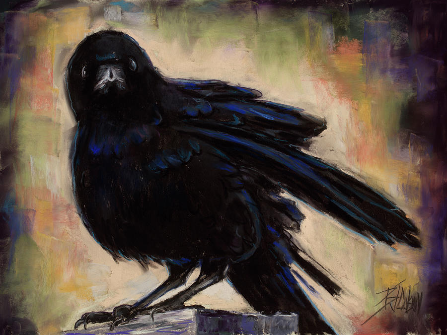 Crow Pastel - Captured by the Paparazzi by Billie Colson