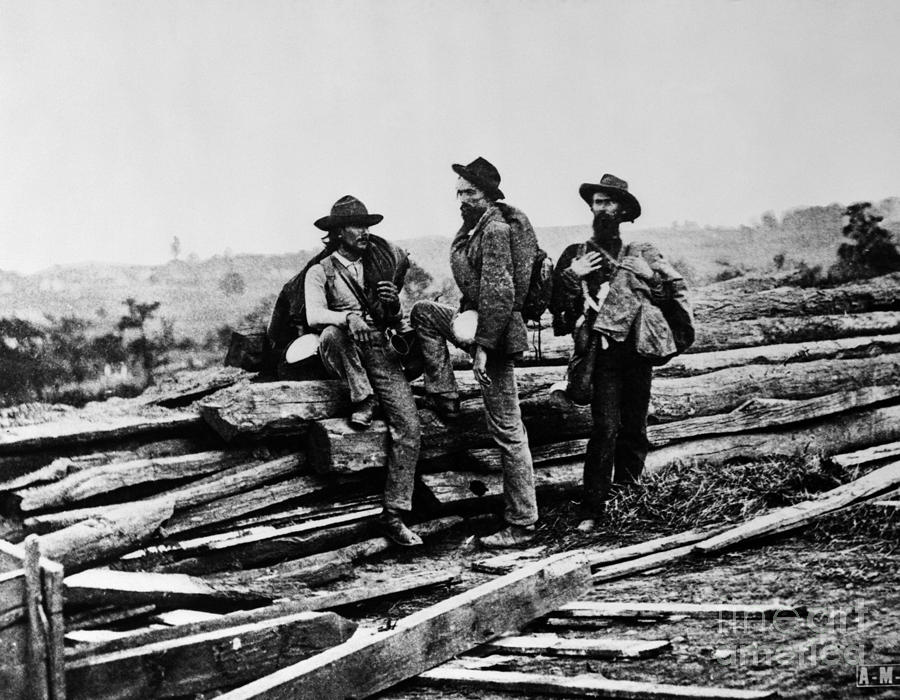 Captured Confederate Soldiers, C.1860s Photograph by H. Armstrong Roberts/ClassicStock