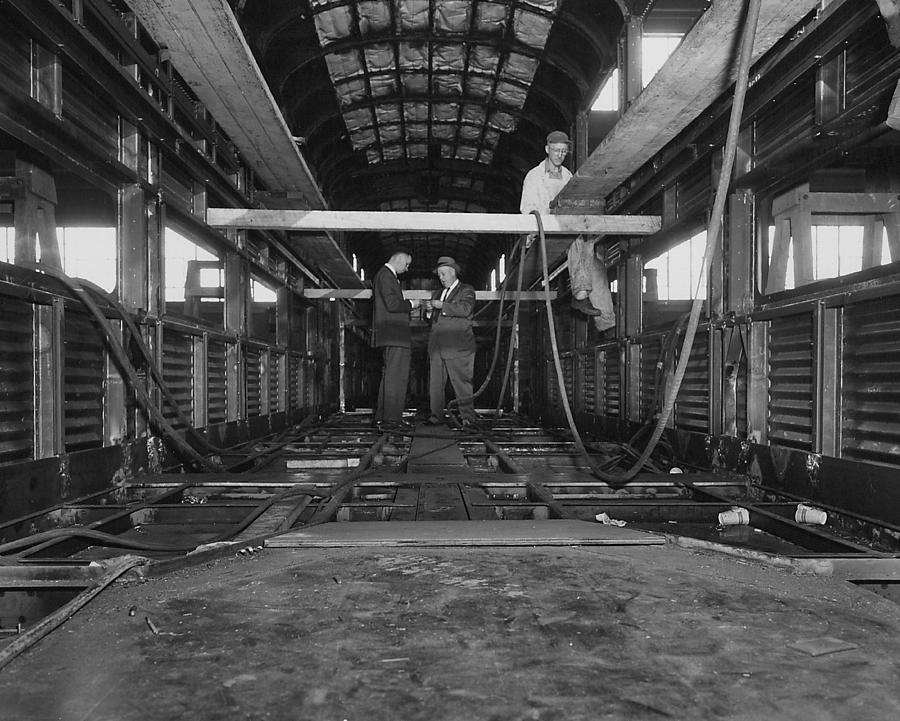 Car Construction at Pullman - 1959 Photograph by Chicago and North Western Historical Society