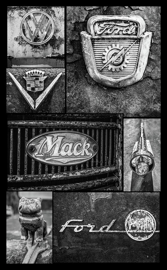 Car Emblems Photograph by Matthew Pace