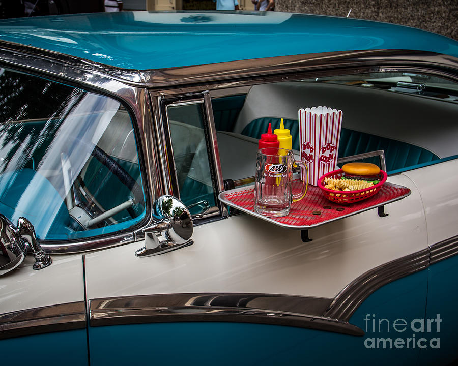 Car Photograph - Car Hop by Perry Webster