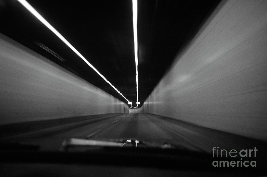 Car Motion In Tunnel Photograph by Jim Corwin