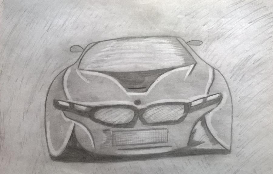 car Drawing by Rafaela Paula Tol - Fine Art America