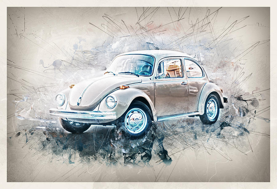 Car - Watercolor, Splash Digital Art by Gabriele Huller - Fine Art America