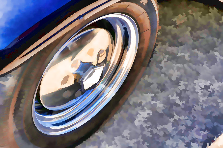 Car Wheel On A Car 3 Painting By Jeelan Clark Fine Art America   Car Wheel On A Car 3 Lanjee Chee 