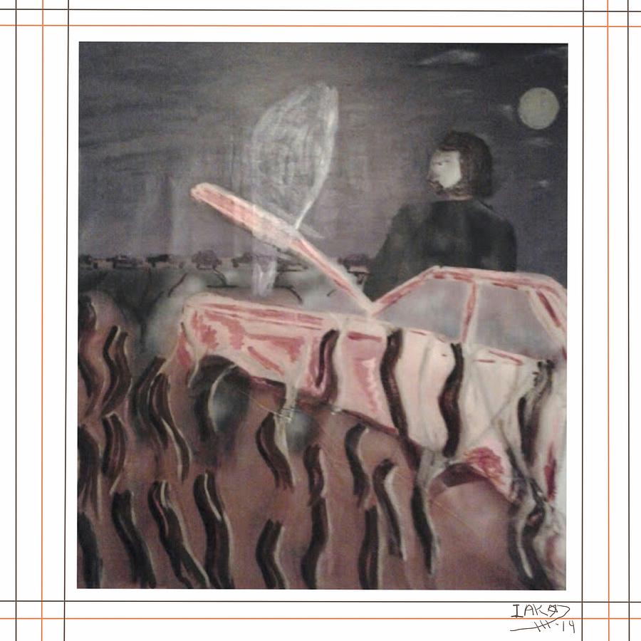 Fantasy Painting - Car wont start and is covered in weeds by Isaac Kenley Fantasy Painting - Car wont start and is covered in weeds by Isaac Kenley