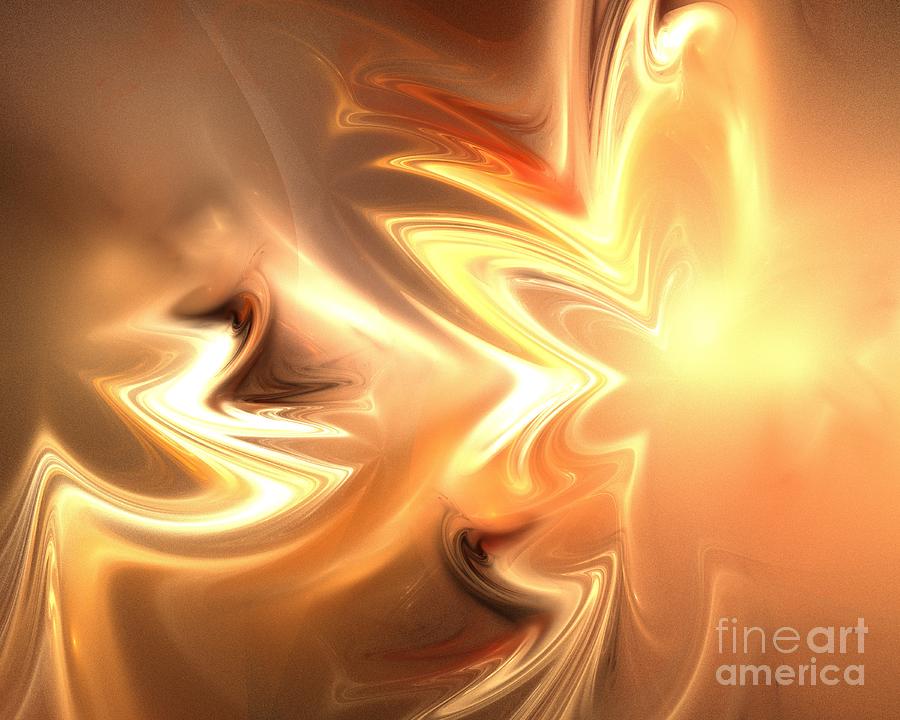 Abstract Photograph - Caramel Floral by Kim Sy Ok