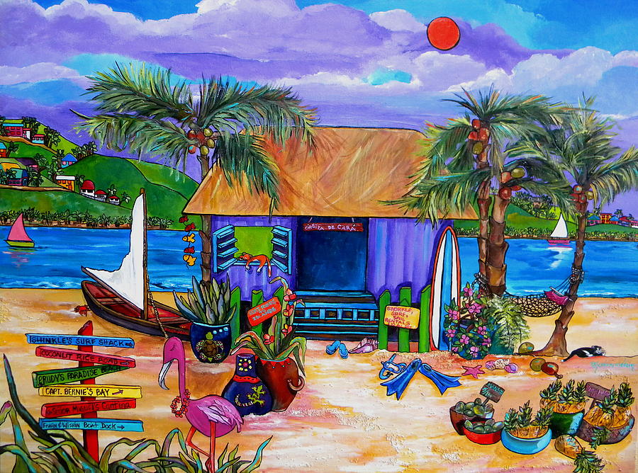 Caras Island Time Painting by Patti Schermerhorn