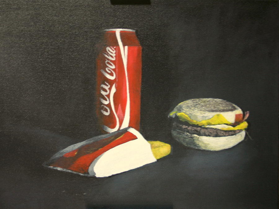 Still Life Painting - Caravaggio Eat Your Heart Out by Alan Thomas