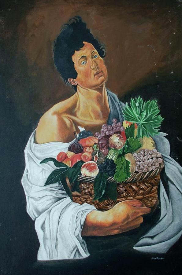 Caravaggio's Boy N Fruits by Abu Mutaka